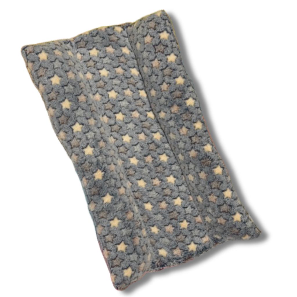 Pet rabbit comfortable bed showing extra space and cozy design for flops, naps and cuddles.