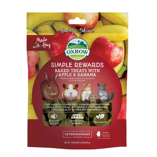 Oxbow Treats Rabbits Simple Rewards Apple Banana