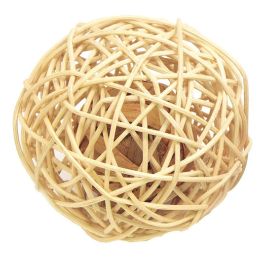 Rattan Wobble Ball Large Rabbit Toy