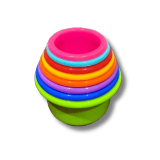Rainbow Stacking Cups for rabbits
