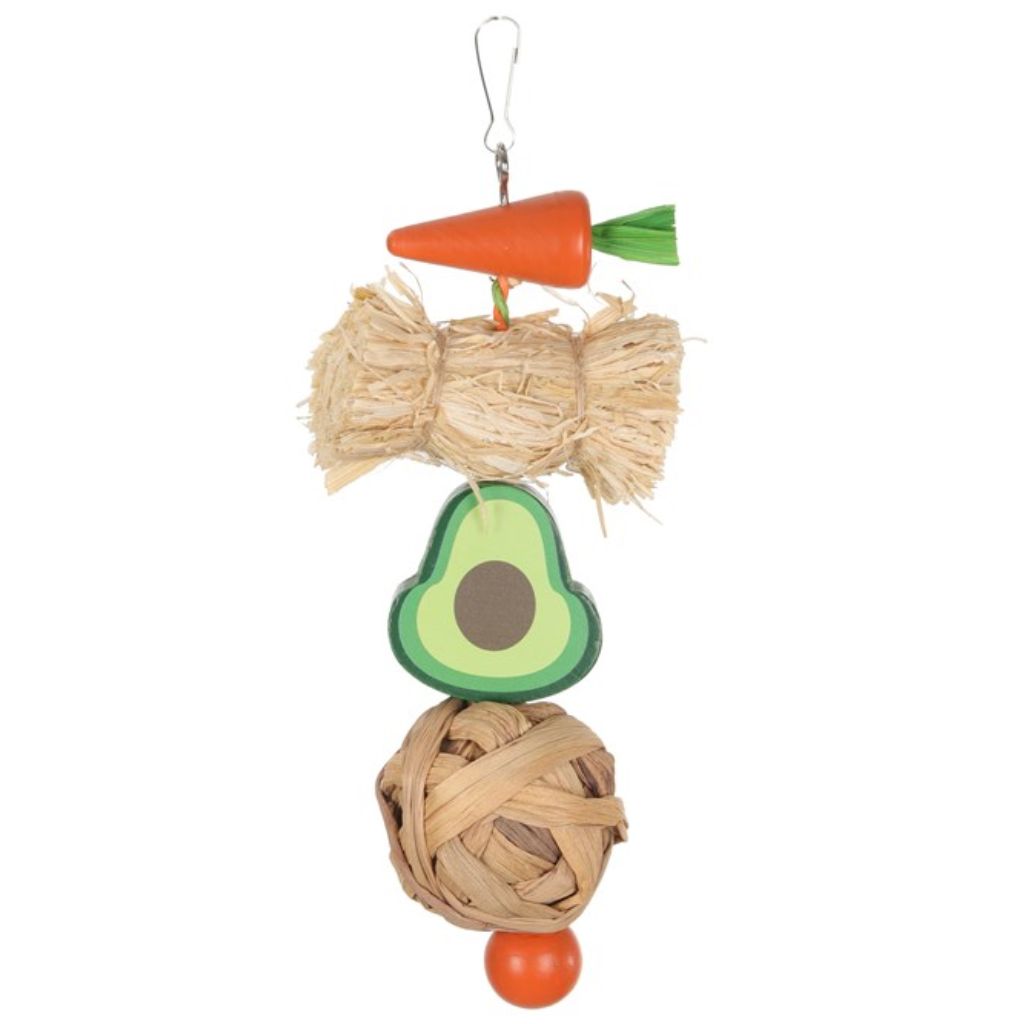 Avocado Chew Wooden Rabbit Toy