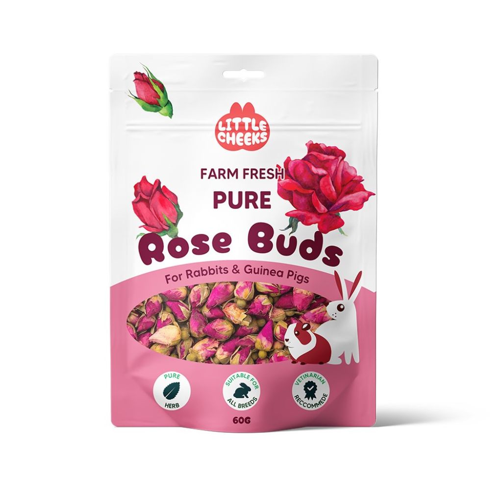 Pure Rose Buds for rabbits and guinea pigs - treats