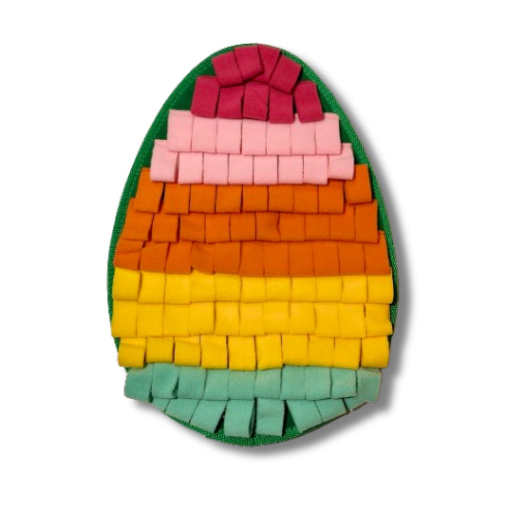 Easter themed snuffle mat for pet rabbits
