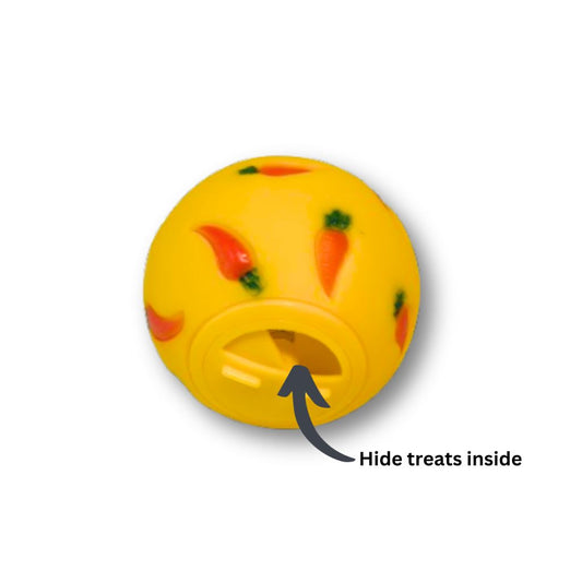 Enrichment Treat dispensing Rabbit Toy ball