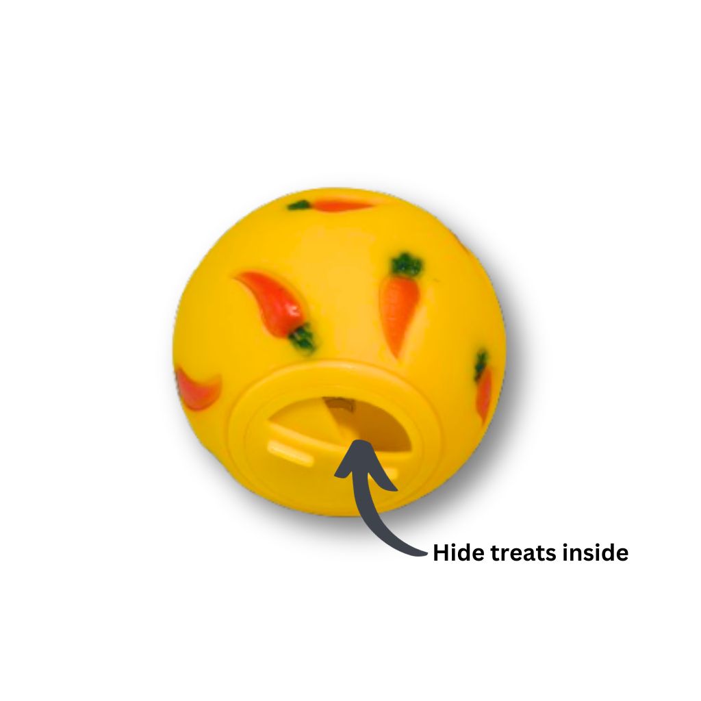Bunny Nudge n Roll Treat Ball - Rabbits Down Under